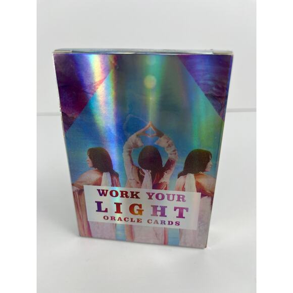 Gorgeous Holographic Work Your Light Oracle Deck - Picture 1 of 7